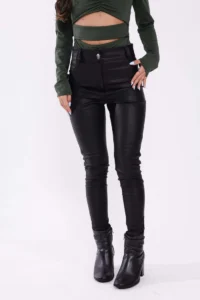 CALÇA COURO SKINNY